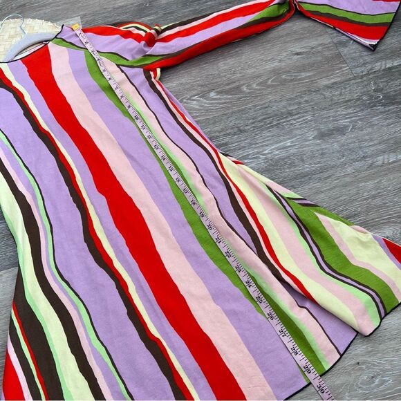 Free people Arthur skins flared tunic multi color striped women’s size 8 - Picture 3 of 7